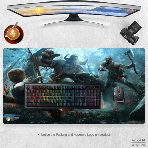 ماوس پد مخصوص بازی هومرو مدل MX1227 طرح بازی God of War