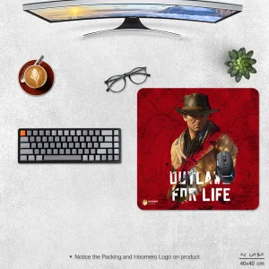 ماوس پد هومرو مدل NX437 طرح بازی Red Dead Redemption سایز 40x40 سانتی‌متر