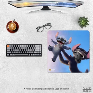 ماوس پد هومرو مدل NX286 طرح لیلو و استیچ سایز 40x40 سانتی‌متر