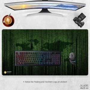 ماوس پد هومرو مدل MX350 طرح برنامه نویسی نقشه جهان
