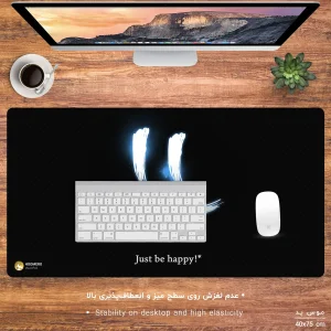 ماوس پد هومرو مدل MX611 طرح بیزینس و جملات انگیزشی
