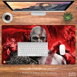 ماوس پد مخصوص بازی هومرو مدل MX1229 طرح بازی God of War