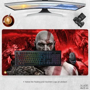 ماوس پد مخصوص بازی هومرو مدل MX1229 طرح بازی God of War