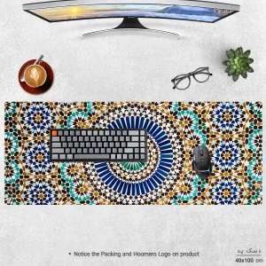 ماوس پد هومرو مدل HX288 طرح سنتی سایز 40x100 سانتی‌متر