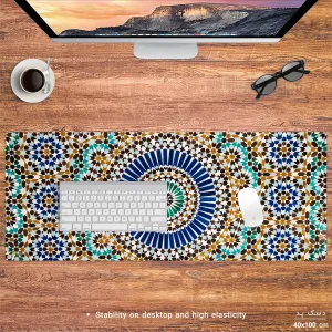 ماوس پد هومرو مدل HX288 طرح سنتی سایز 40x100 سانتی‌متر
