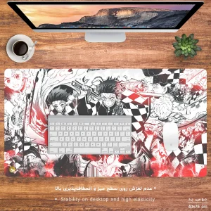 ماوس پد هومرو مدل MX652 طرح انیمه شیطان کش Demon Slayer