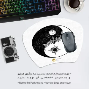 ماوس پد هومرو مدل MC117 طرح یین و یانگ