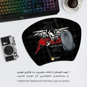 ماوس پد هومرو مدل MC832 طرح متالیکا راک بند