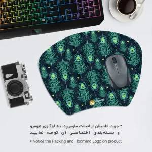 ماوس پد هومرو مدل MC227 طرح گل و طاووس