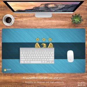 ماوس پد هومرو مدل MX788 طرح باشگاه فوتبال منچستر سیتی