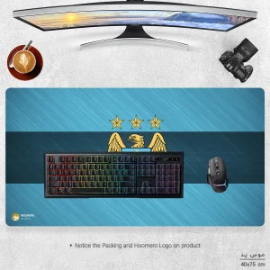 ماوس پد هومرو مدل MX788 طرح باشگاه فوتبال منچستر سیتی