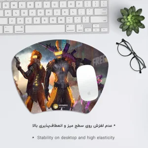 ماوس پد هومرو مدل MC399 طرح بازی گارنا فری فایر