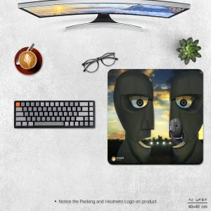 ماوس پد هومرو مدل NX409 طرح Pink Floyd سایز 40x40 سانتی‌متر