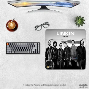 ماوس پد هومرو مدل NX298 طرح Linkin Park سایز 40x40 سانتی‌متر