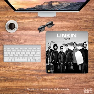 ماوس پد هومرو مدل NX298 طرح Linkin Park سایز 40x40 سانتی‌متر
