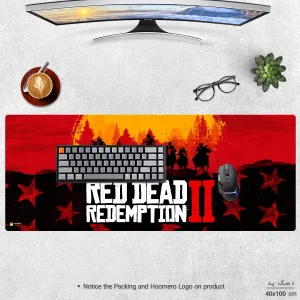 ماوس پد هومرو مدل HX307 طرح Red Dead Redemption سایز 40x100 سانتی‌متر