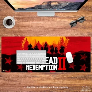 ماوس پد هومرو مدل HX307 طرح Red Dead Redemption سایز 40x100 سانتی‌متر