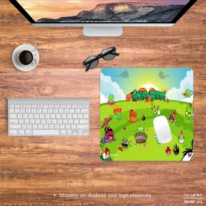 ماوس پد هومرو مدل NX003 طرح Angry Birds سایز 40x40 سانتی متر