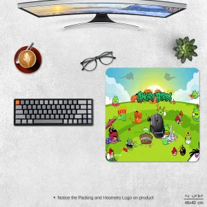 ماوس پد هومرو مدل NX003 طرح Angry Birds سایز 40x40 سانتی متر