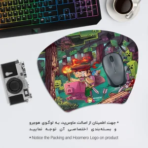 ماوس پد هومرو مدل MC551 طرح بازی ماینکرفت