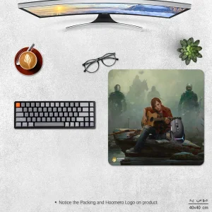 ماوس پد هومرو مدل NX239 طرح بازی آخرین بازمانده The Last of us سایز 40x40 سانتی‌متر
