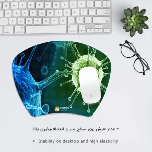 ماوس پد هومرو مدل MC608 طرح زیست شناسی میکروبیولوژی