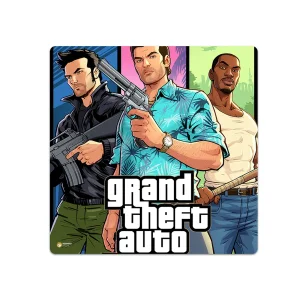ماوس پد هومرو مدل NX166 طرح بازی GTA سایز 40x40 سانتی‌متر