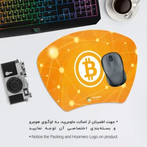 ماوس پد هومرو مدل MC288 طرح بیت کوین
