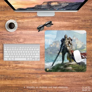 ماوس پد هومرو مدل NX555 طرح بازی The Elder Scrolls سایز 40x40 سانتی‌متر