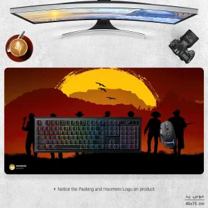 ماوس پد هومرو مدل MX2117 طرح بازی رد دد ریدمپشن Red Dead Redemption
