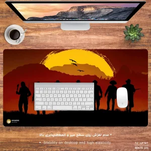 ماوس پد هومرو مدل MX2117 طرح بازی رد دد ریدمپشن Red Dead Redemption