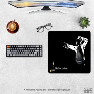 ماوس پد هومرو مدل NX354 طرح مایکل جکسون سایز 40x40 سانتی‌متر