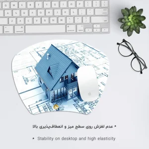ماوس پد هومرو مدل MC575 طرح مهندسی معماری