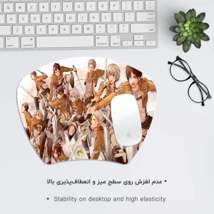 ماوس پد هومرو مدل MC1012 طرح انیمه اتک آن تایتان