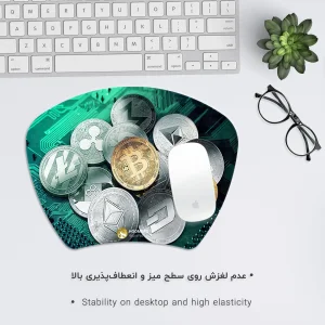 ماوس پد هومرو مدل MC289 طرح بیت کوین