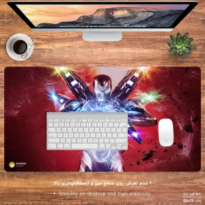 ماوس پد هومرو مدل MX2012 طرح مرد آهنی Iron Man