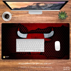 ماوس پد هومرو مدل MX637 طرح تیم بسکتبال شیکاگو بولز
