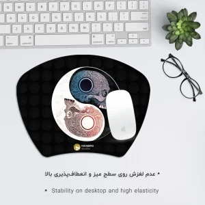 ماوس پد هومرو مدل MC116 طرح یین و یانگ