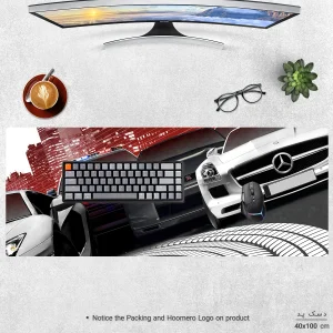 ماوس پد هومرو مدل HX362 طرح ماشین مسابقه Need for Speed سایز 40x100 سانتی‌متر