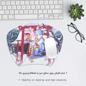 ماوس پد هومرو مدل MC1205 طرح انیمه شروع زندگی در دنیای دیگر
