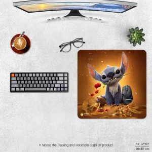 ماوس پد هومرو مدل NX280 طرح لیلو و استیچ سایز 40x40 سانتی‌متر