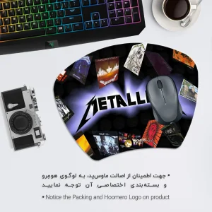 ماوس پد هومرو مدل MC820 طرح متالیکا راک بند