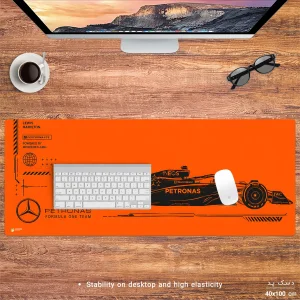ماوس پد هومرو مدل HX618 طرح ماشین Formula 1 سایز 40x100 سانتی‌متر