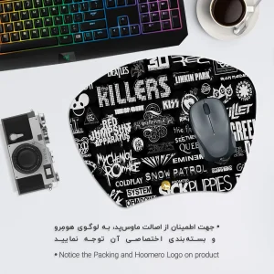 ماوس پد هومرو مدل MC666 طرح کلدپلی راک بند