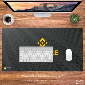 ماوس پد هومرو مدل MX1169 طرح ارز دیجیتال بایننس