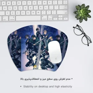 ماوس پد هومرو مدل MC1019 طرح انیمه اتک آن تایتان