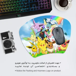 ماوس پد هومرو مدل MC1189 طرح انیمه پوکمون