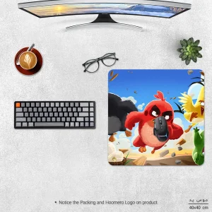 ماوس پد هومرو مدل NX005 طرح Angry Birds سایز 40x40 سانتی متر