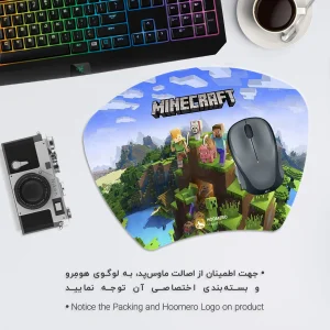 ماوس پد هومرو مدل MC557 طرح بازی ماینکرفت