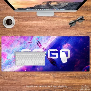 ماوس پد هومرو مدل HX256 طرح بازی کانتر سایز 40x100 سانتی‌متر